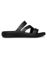 The Crocs Womens Getaway Strappy Sandals in Black