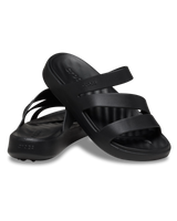 The Crocs Womens Getaway Strappy Sandals in Black