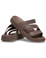 The Crocs Womens Getaway Strappy Sandals in Truffle