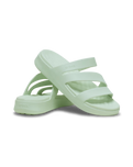 The Crocs Womens Getaway Strappy Sandals in Mint Tint