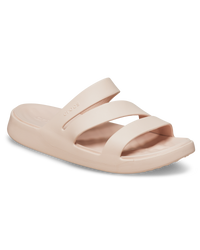 The Crocs Womens Getaway Strappy Sandals in Quartz