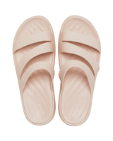 The Crocs Womens Getaway Strappy Sandals in Quartz