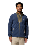 The Columbia Mens Sequoia Grove™ Full Zip Fleece Jacket in Dark Mountain & Stone Green
