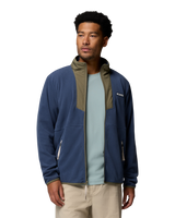 The Columbia Mens Sequoia Grove™ Full Zip Fleece Jacket in Dark Mountain & Stone Green