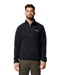 The Columbia Mens Sequoia Grove™ Half Zip Fleece Jacket in Black
