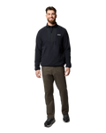 The Columbia Mens Sequoia Grove™ Half Zip Fleece Jacket in Black