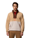The Columbia Mens Sequoia Grove™ Half Zip Fleece Jacket in Canoe, Dark Stone & Tobacco