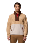 The Columbia Mens Sequoia Grove™ Half Zip Fleece Jacket in Canoe, Dark Stone & Tobacco