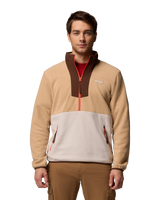 The Columbia Mens Sequoia Grove™ Half Zip Fleece Jacket in Canoe, Dark Stone & Tobacco