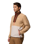 The Columbia Mens Sequoia Grove™ Half Zip Fleece Jacket in Canoe, Dark Stone & Tobacco
