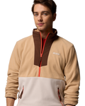 The Columbia Mens Sequoia Grove™ Half Zip Fleece Jacket in Canoe, Dark Stone & Tobacco