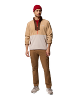 The Columbia Mens Sequoia Grove™ Half Zip Fleece Jacket in Canoe, Dark Stone & Tobacco