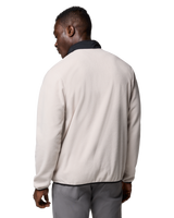 The Columbia Mens Sequoia Grove Half Zip Fleece Jacket in Dark Stone & Black