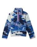 Girls Helvetia™ Printed Half Snap Fleece Jacket in Collegiate Navy Dreaming & Stormwatch