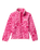 Girls Helvetia™ Printed Half Snap Fleece Jacket in Guava Pink Topoglitch & Guava Pink
