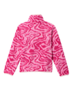 Girls Helvetia™ Printed Half Snap Fleece Jacket in Guava Pink Topoglitch & Guava Pink