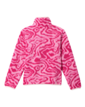 Girls Helvetia™ Printed Half Snap Fleece Jacket in Guava Pink Topoglitch & Guava Pink