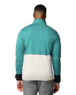 Columbia Hike Half Zip II Fleece Jacket in River Blue, Dark Stone & Black