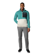 Columbia Hike Half Zip II Fleece Jacket in River Blue, Dark Stone & Black