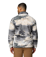The Columbia Mens Helvetia™ II Printed Half Snap Fleece Jacket in Shark & Dreaming