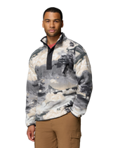 The Columbia Mens Helvetia™ II Printed Half Snap Fleece Jacket in Shark & Dreaming