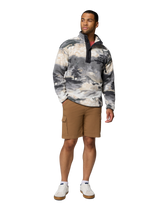 The Columbia Mens Helvetia™ II Printed Half Snap Fleece Jacket in Shark & Dreaming