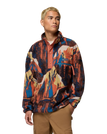 Helvetia™ II Printed Half Snap Fleece Jacket in Teak Brown Soarin