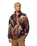 Helvetia™ II Printed Half Snap Fleece Jacket in Teak Brown Soarin