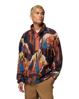 Helvetia™ II Printed Half Snap Fleece Jacket in Teak Brown Soarin
