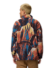 Helvetia™ II Printed Half Snap Fleece Jacket in Teak Brown Soarin