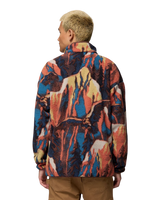 Helvetia™ II Printed Half Snap Fleece Jacket in Teak Brown Soarin