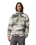 The Columbia Mens Helvetia™ II Printed Half Snap Fleece Jacket in Sedona Sage Summits
