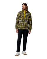 The Columbia Mens Helvetia™ II Printed Half Snap Fleece Jacket in Mossy Green & Retrotree