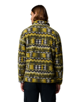 The Columbia Mens Helvetia™ II Printed Half Snap Fleece Jacket in Mossy Green & Retrotree