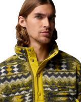 The Columbia Mens Helvetia™ II Printed Half Snap Fleece Jacket in Mossy Green & Retrotree