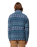 The Columbia Mens Helvetia™ II Printed Half Snap Fleece Jacket in Everblue KnitKnot
