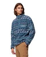 The Columbia Mens Helvetia™ II Printed Half Snap Fleece Jacket in Everblue KnitKnot