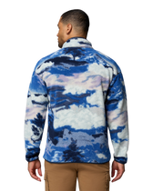 The Columbia Mens Helvetia™ II Printed Half Snap Fleece Jacket in Collegiate Navy