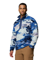 The Columbia Mens Helvetia™ II Printed Half Snap Fleece Jacket in Collegiate Navy