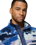 The Columbia Mens Helvetia™ II Printed Half Snap Fleece Jacket in Collegiate Navy