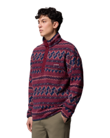 Helvetia™ II Printed Half Snap Fleece Jacket in Rich Wine KnitKnot