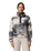 The Columbia Womens Helvetia™ II Printed Cropped Half Snap Fleece Jacket in Shark & Dreaming