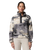 The Columbia Womens Helvetia™ II Printed Cropped Half Snap Fleece Jacket in Shark & Dreaming