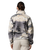 The Columbia Womens Helvetia™ II Printed Cropped Half Snap Fleece Jacket in Shark & Dreaming
