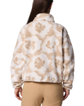 Helvetia™ II Printed Cropped Half Snap Fleece Jacket in Sea Salt & Sprayflower