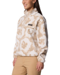Helvetia™ II Printed Cropped Half Snap Fleece Jacket in Sea Salt & Sprayflower