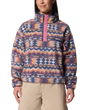 Helvetia™ II Printed Cropped Half Snap Fleece Jacket in Sea Salt & Retrotree