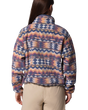 Helvetia™ II Printed Cropped Half Snap Fleece Jacket in Sea Salt & Retrotree