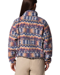Helvetia™ II Printed Cropped Half Snap Fleece Jacket in Sea Salt & Retrotree