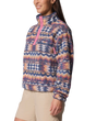 Helvetia™ II Printed Cropped Half Snap Fleece Jacket in Sea Salt & Retrotree